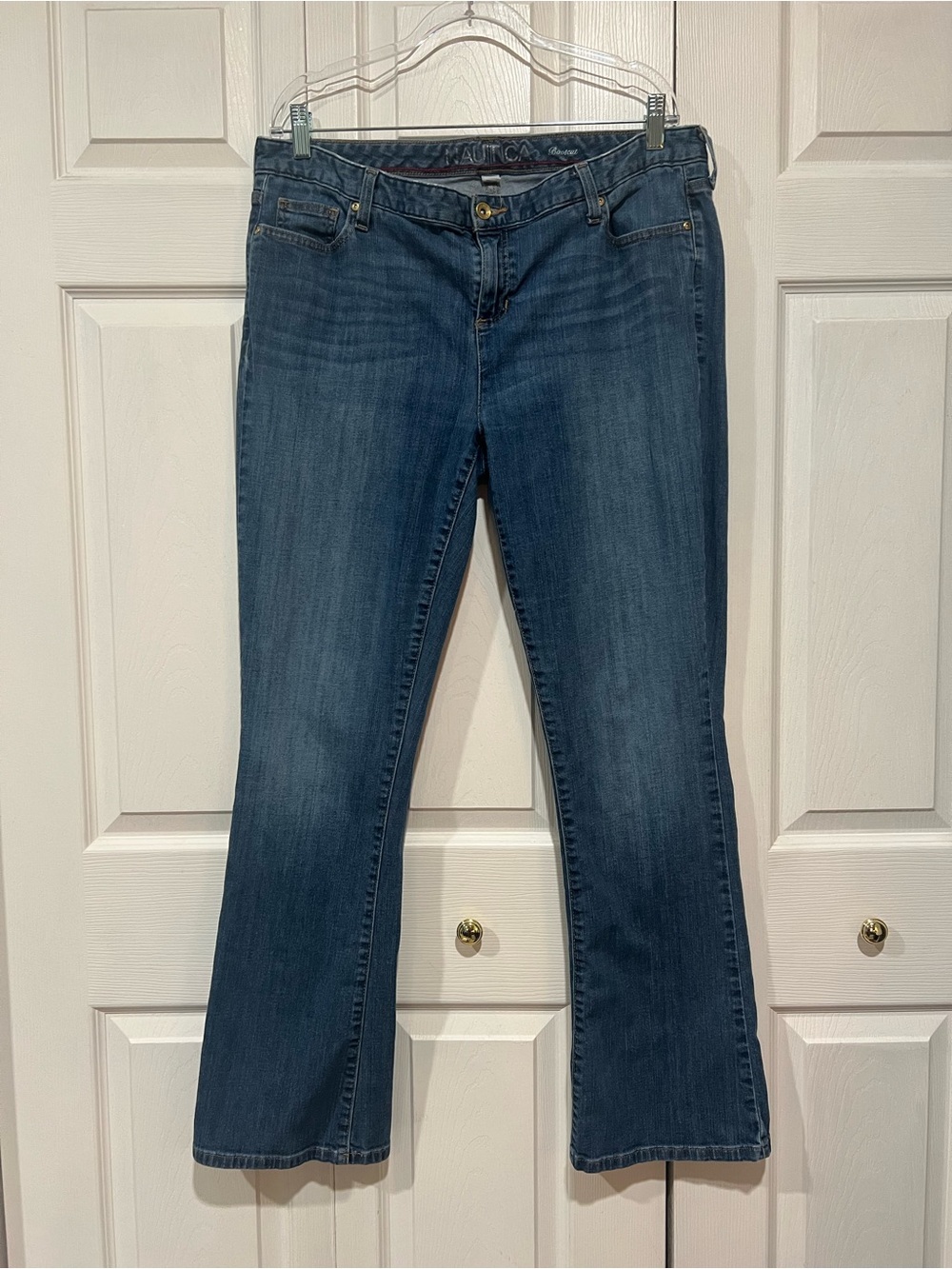 💙 Nautica Women’s Bootcut Blue Denim Jeans 16 / 33 (01417)